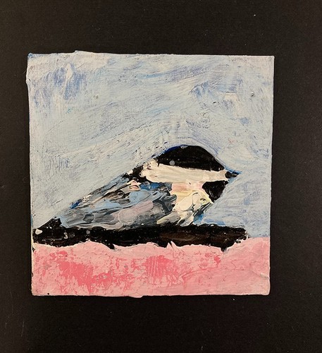 Chickadee bird painting - bird,